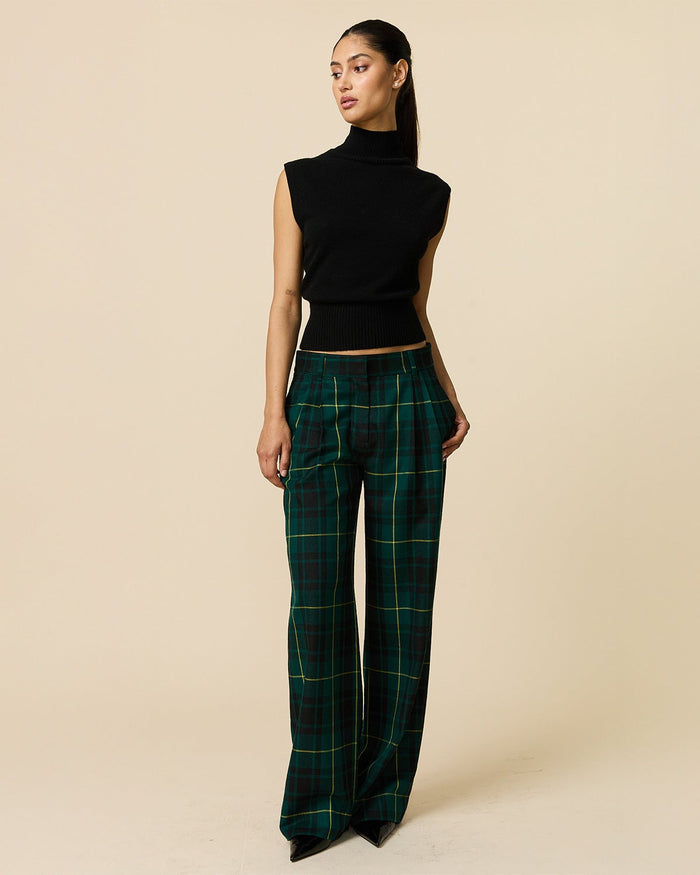 Women's Plaid Tartan Trousers Gordon Modern