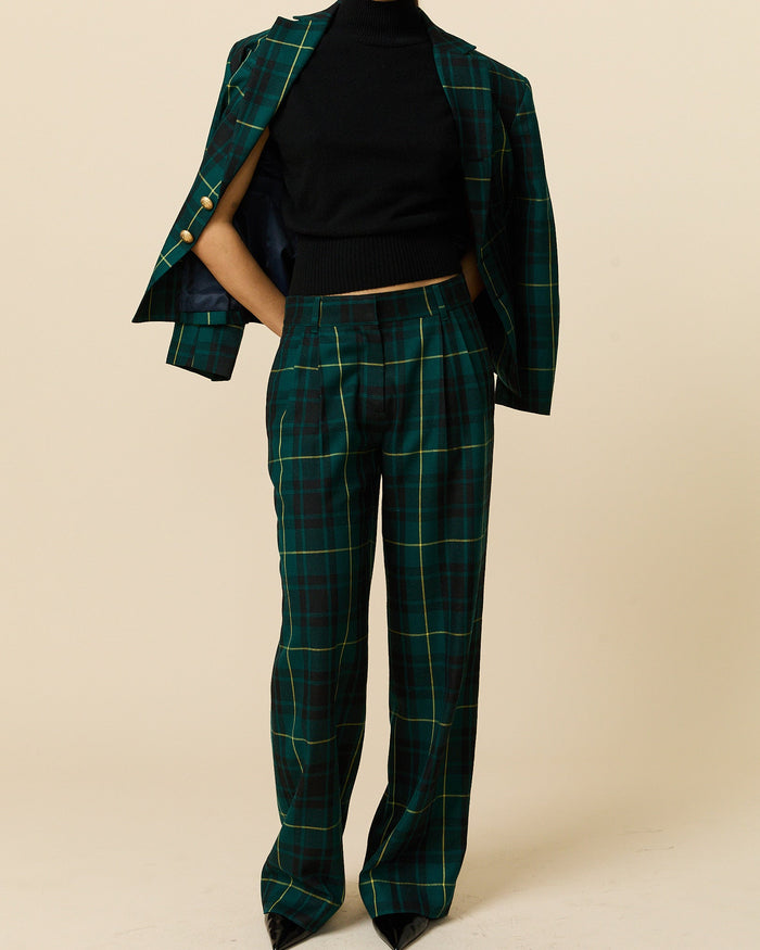 Women's Plaid Tartan Trousers Gordon Modern