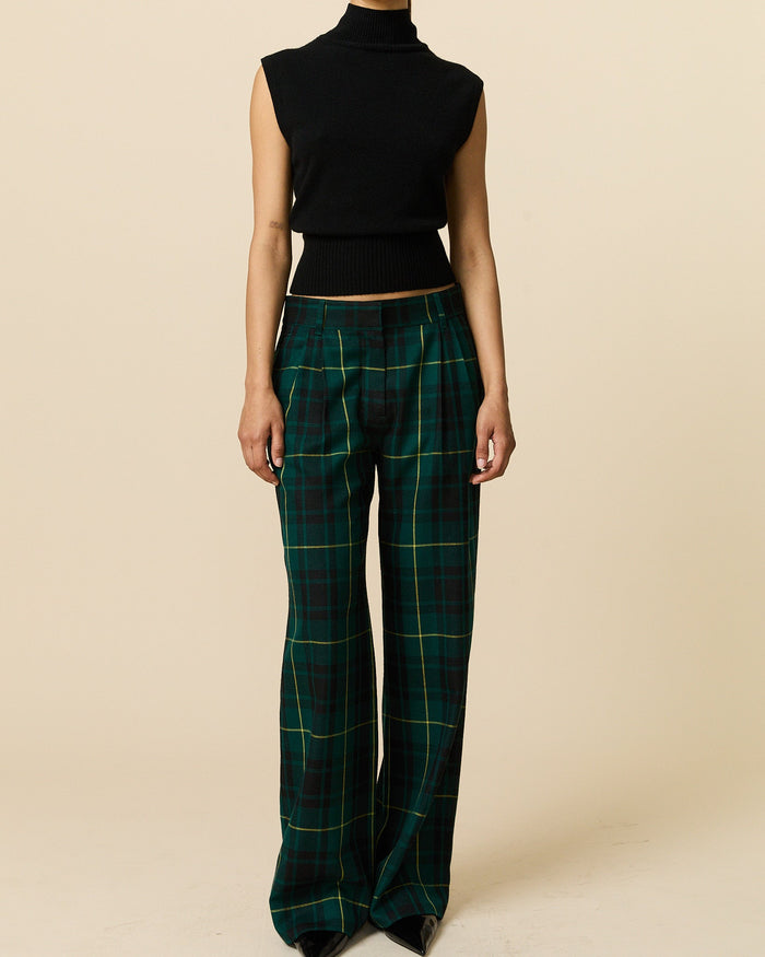 Women's Plaid Tartan Trousers Gordon Modern