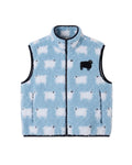 Women's Sherpa Sheep Vest Blue