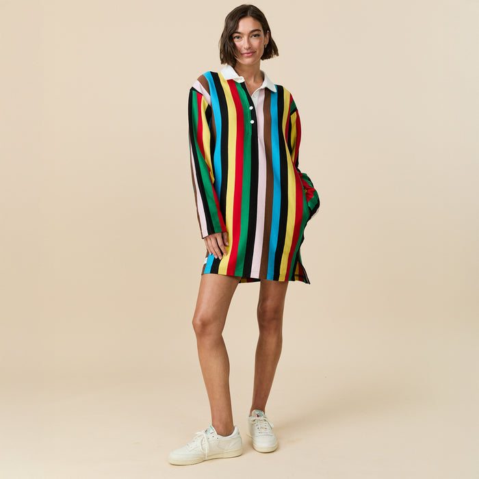 Women's Stripe Rugby Dress Croquet