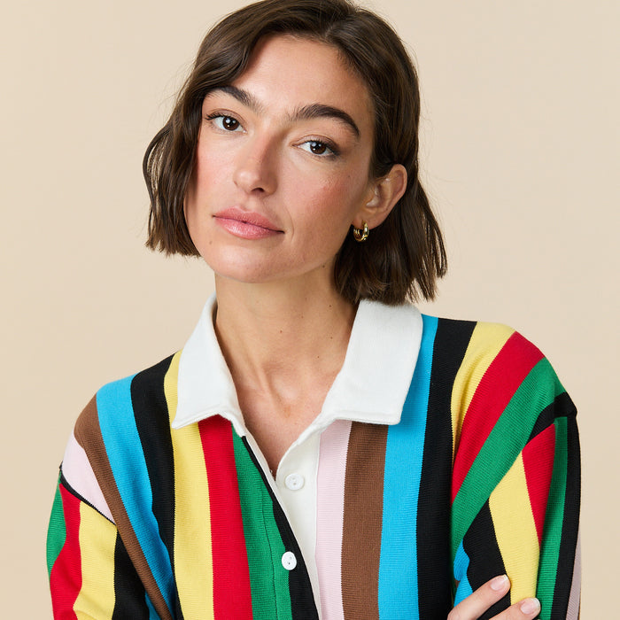 Women's Stripe Rugby Dress Croquet