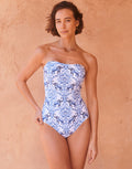 Jo Severin Zuri Bandeau Swimsuit - Porcelain - Simply Beach UK